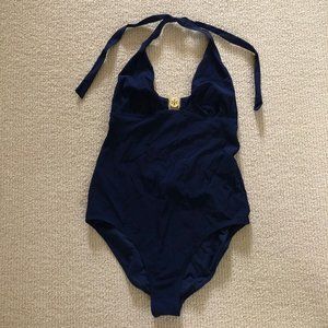 Tory Burch Halter One-Piece Swimsuit